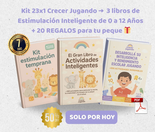 ✨ 23x1: El pack completo que potencia la inteligencia de tu peque con solo 15 minutos al día!